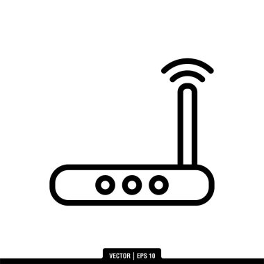 Yönlendirici Simgesi Vektör İllüstrasyon Logo Şablonu