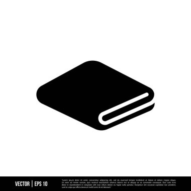 En iyi Katlanmış Havlu simgesi vektörü, illüstrasyon logo şablonu modaya uygun. Pek çok amaca uygun..