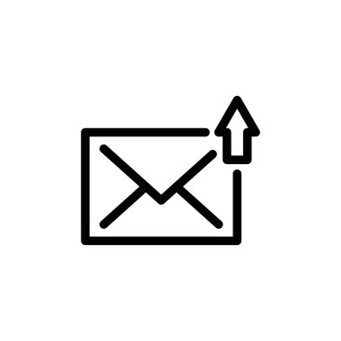 Zarf Simgesi Vektör İllüstrasyon Logo Şablonu