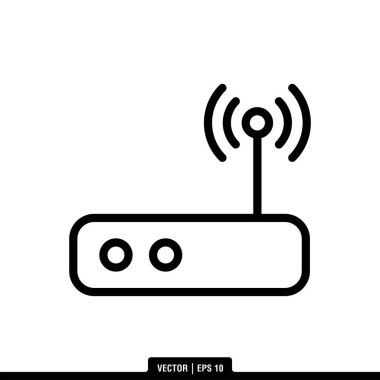 Yönlendirici Simgesi Vektör İllüstrasyon Logo Şablonu