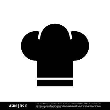 En iyi Şef Şapka simge vektörü, illüstrasyon logosu şablonu modada. Pek çok amaca uygun..