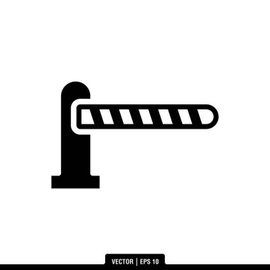 En iyi Yol Bariyeri simgesi vektörü, illüstrasyon logo şablonu modada. Pek çok amaca uygun..