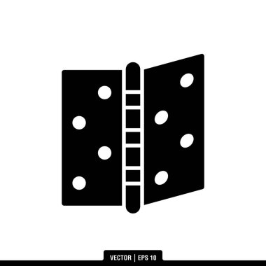 Kapı menteşesi simge vektörünün en iyisi, illüstrasyon logo şablonu modada. Pek çok amaca uygun..