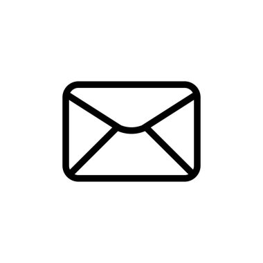 Zarf Simgesi Vektör İllüstrasyon Logo Şablonu