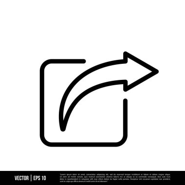 En iyi Paylaşım simgesi vektörü, modada logo şablonu. Pek çok amaca uygun..