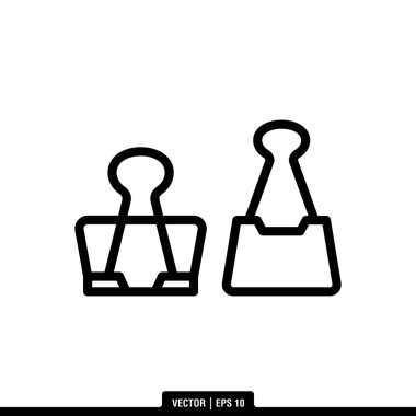 En iyi klasör klipsör ikon vektörü, illüstrasyon logo şablonu modada. Birçok amaç için kullanılabilir..