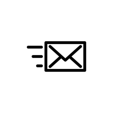 Zarf Simgesi Vektör İllüstrasyon Logo Şablonu