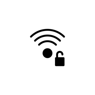Wifi Sinyal Simgesi Vektör İllüstrasyon Logo Şablonu
