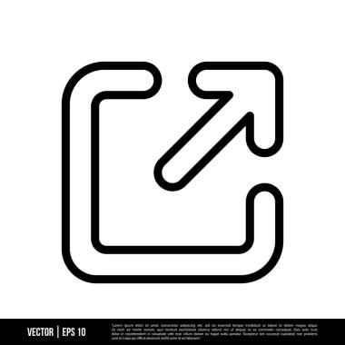 En iyi Paylaşım simgesi vektörü, modada logo şablonu. Pek çok amaca uygun..