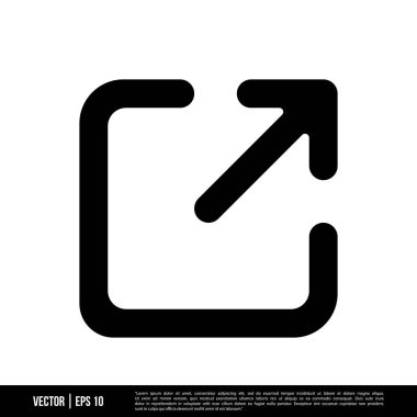 En iyi Paylaşım simgesi vektörü, modada logo şablonu. Pek çok amaca uygun..