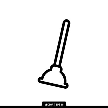 En iyi Tuvalet Pompası ikonu vektörü, illüstrasyon logo şablonu modaya uygun. Pek çok amaca uygun..