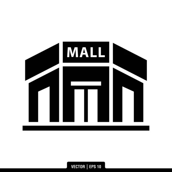 Alışveriş Merkezi Simgesi Vektör İllüstrasyon Logo Şablonu