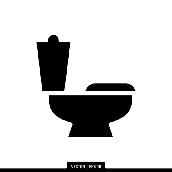 Die Beste Toiletten Symbol Vektor Illustration Logo Vorlage Trendigen Stil — Stockvektor