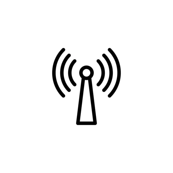 Modèle Logo Illustration Vectorielle Icône Signal Wifi — Image vectorielle