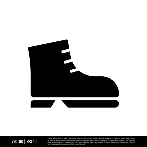 Best Boots Icon Vector Illustration Logo Template Trendy Style Suitable — Stock Vector