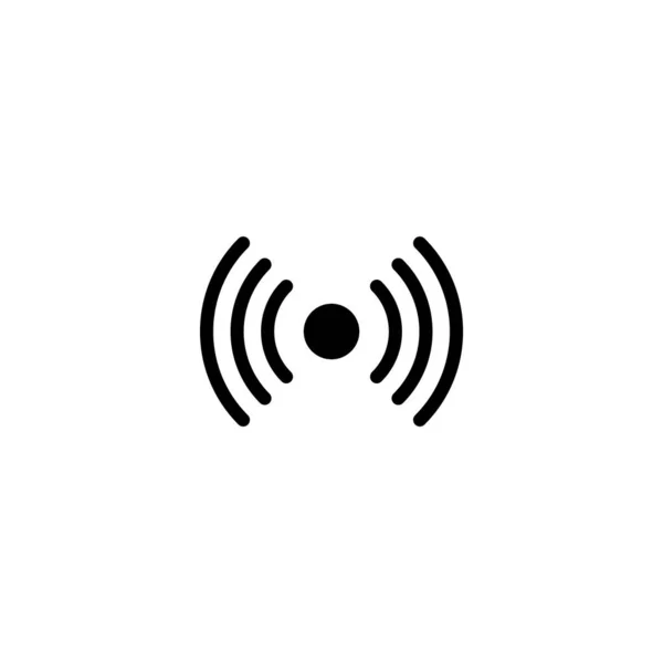 Wifi Signal Ikon Vektor Illustration Logotyp Mall — Stock vektor