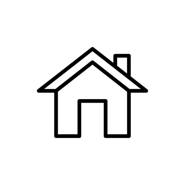 Home Ikoon Vector Illustratie Logo Sjabloon — Stockvector