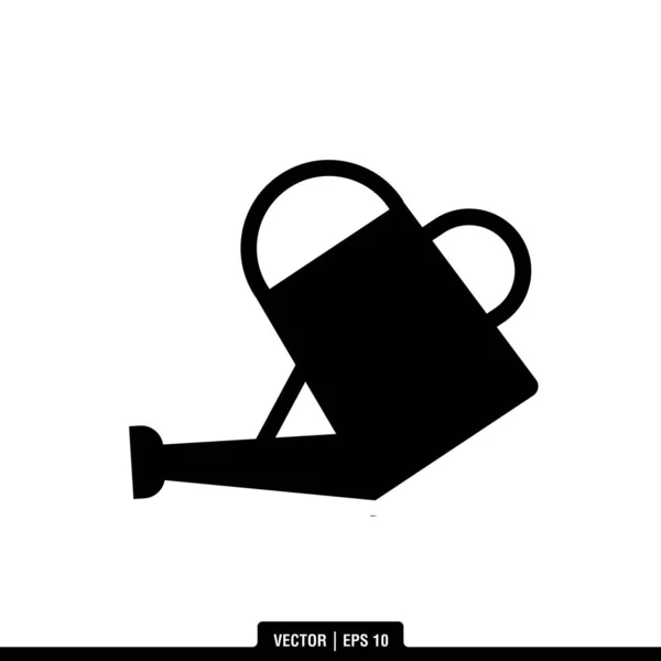 Mejor Vector Icono Watering Can Plantilla Logotipo Ilustración Estilo Moda — Archivo Imágenes Vectoriales