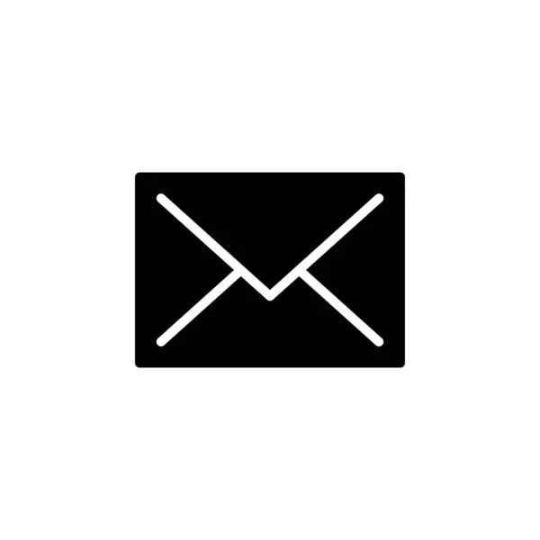 Zarf Simgesi Vektör Llüstrasyon Logo Şablonu — Stok Vektör