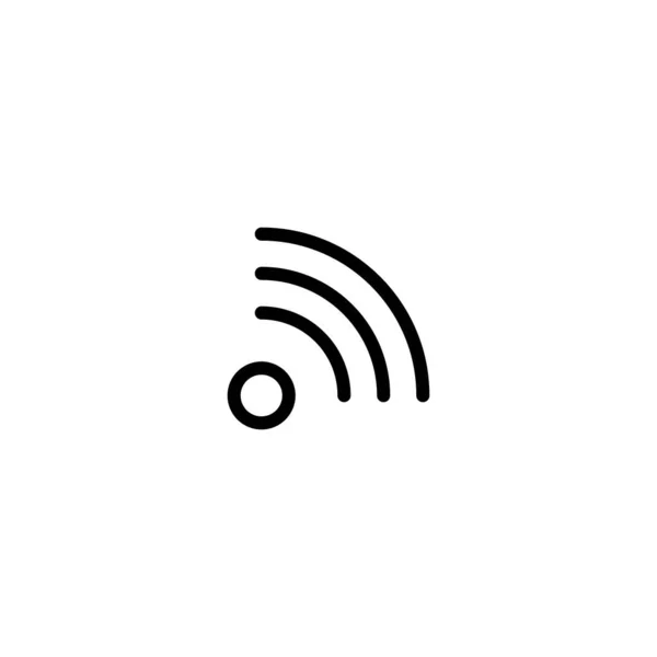 Modèle Logo Illustration Vectorielle Icône Signal Wifi — Image vectorielle