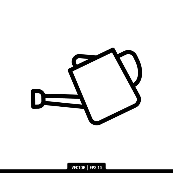 Melhor Vetor Ícone Watering Can Modelo Logotipo Ilustração Estilo Moderno —  Vetores de Stock