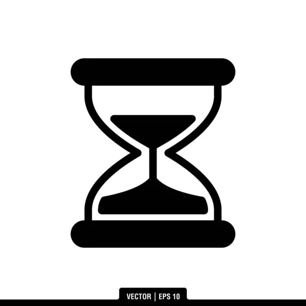 Das Beste Aus Sanduhr Icon Vektor Illustration Logo Vorlage Trendigen — Stockvektor