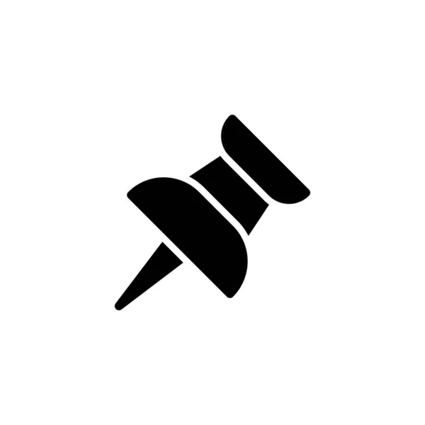 Kağıt Pin Simgesi Vektör Llüstrasyon Logo Şablonu — Stok Vektör