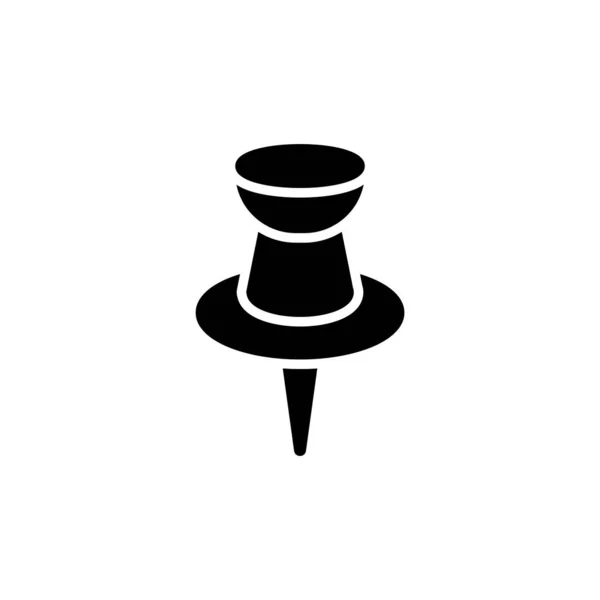 Papieren Pin Icon Vector Illustratie Logo Sjabloon — Stockvector