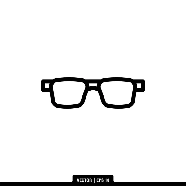 Šablona Loga Pro Vektorové Ilustrace Ikon Brýlí — Stockový vektor