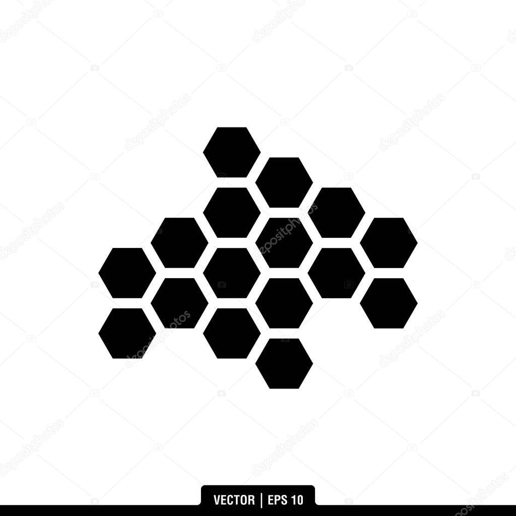 The best Honey Comb icon vector, illustration logo template in trendy style. Suitable for many purposes.
