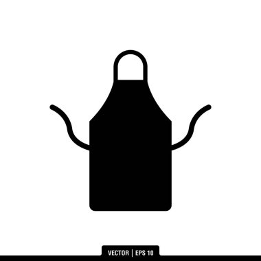 En iyi önlük simgesi vektörü, illüstrasyon logo şablonu modayı. Pek çok amaca uygun..