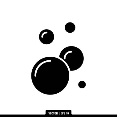 Sabun gevezelikleri beyaz arkaplanda izole edilmiş ikonlar, vektör illüstrasyonu