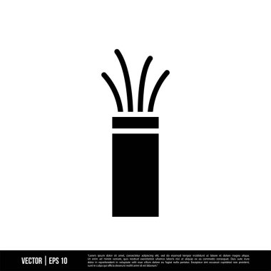 Beyaz arkaplanda izole edilmiş kablo simgesi, vektör illüstrasyonu