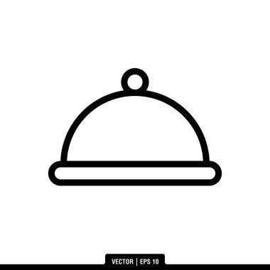 Moda tarzında en iyi Cloche simge vektörü, illüstrasyon logo şablonu. Pek çok amaca uygun..