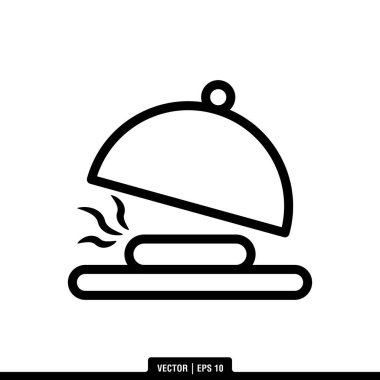 Moda tarzında en iyi Cloche simge vektörü, illüstrasyon logo şablonu. Pek çok amaca uygun..