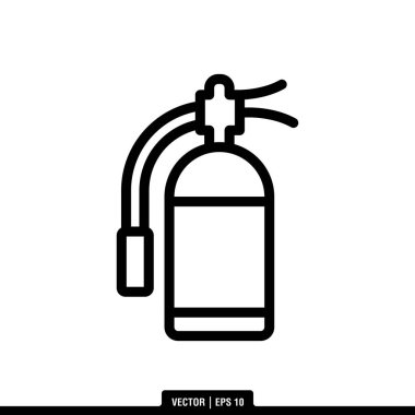 En iyi Flame Extinguisher ikon vektörü, son moda logo şablonu. Pek çok amaca uygun..
