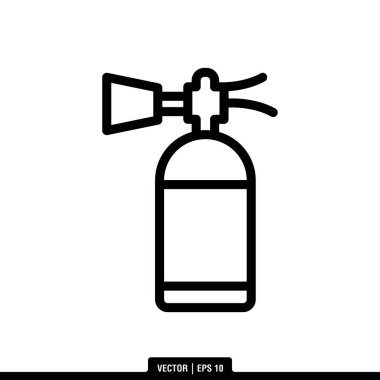 En iyi Flame Extinguisher ikon vektörü, son moda logo şablonu. Pek çok amaca uygun..