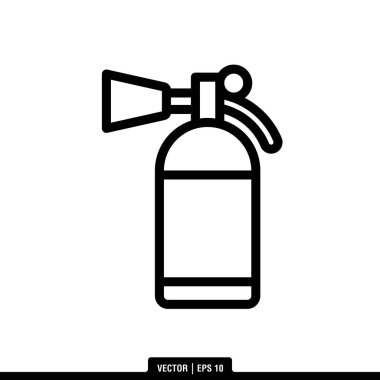 En iyi Flame Extinguisher ikon vektörü, son moda logo şablonu. Pek çok amaca uygun..