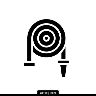 En iyi itfaiye hortumu ikonu vektörü, illüstrasyon logosu modaya uygun. Pek çok amaca uygun..