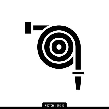 En iyi itfaiye hortumu ikonu vektörü, illüstrasyon logosu modaya uygun. Pek çok amaca uygun..