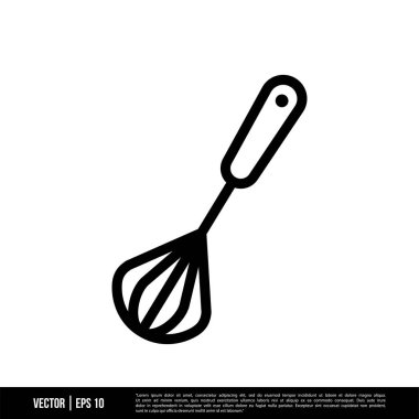 El Karıştırıcı simgesi beyaz arkaplanda izole edildi, basit vektör illüstrasyonu