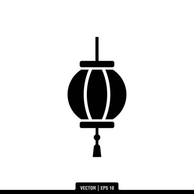 Beyaz arkaplanda izole edilmiş Ramadhan Fener simgesi, vektör illüstrasyonu