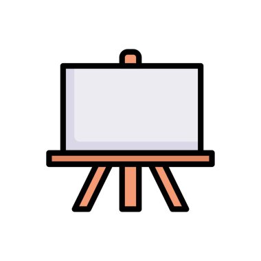 renk arkaplanı üzerinde izole edilmiş renkli simge, basit vektör illüstrasyonu