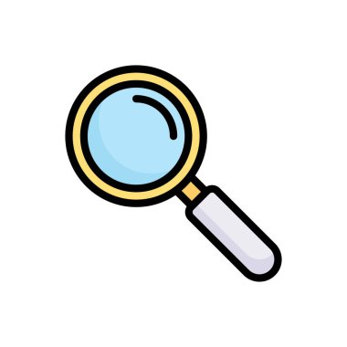 Renk arkaplanında izole edilmiş muhteşem cam renkli simge, basit vektör illüstrasyonu