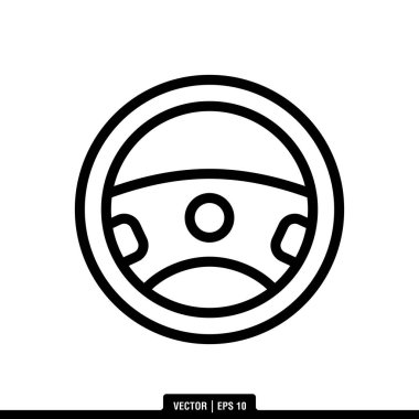 Beyaz arkaplanda el tekerleği izole, basit vektör illüstrasyonu