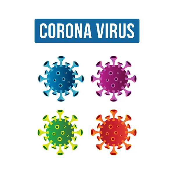 Найкращий Вірус Корони Або Ілюстрація Бактерій Якісна Векторна Ілюстрація Пов — стоковий вектор