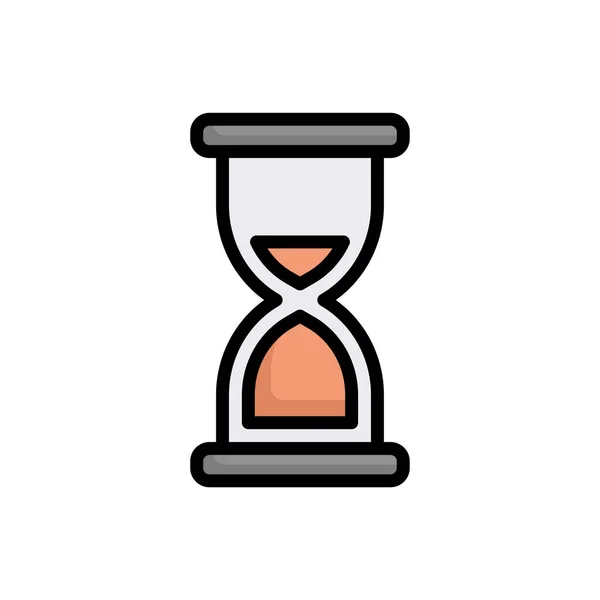 Піщаний Годинник Барвиста Ікона Ізольована Кольоровому Фоні Проста Векторна Ілюстрація — стоковий вектор