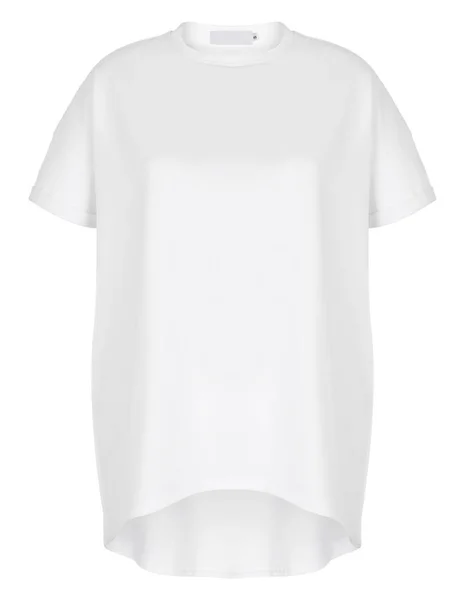 Beautiful Unprinted White Women Shirt Neck Ghost Mannequin Front View — Stock Photo, Image