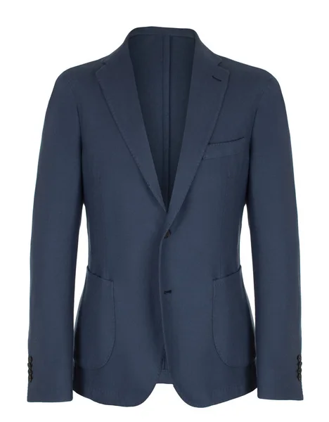 Männlichen Luxuriösen Klassischen Anzug Blaue Jacke Clipping Geist Schaufensterpuppe Isoliert lizenzfreie Stockbilder
