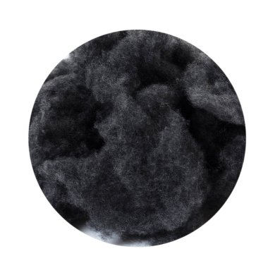 Kabarık koyu gri Merino Yün lüks doku, tasarım için soyut arka plan, beyaz bir arka planda bir daire kırpılmış, mock-up